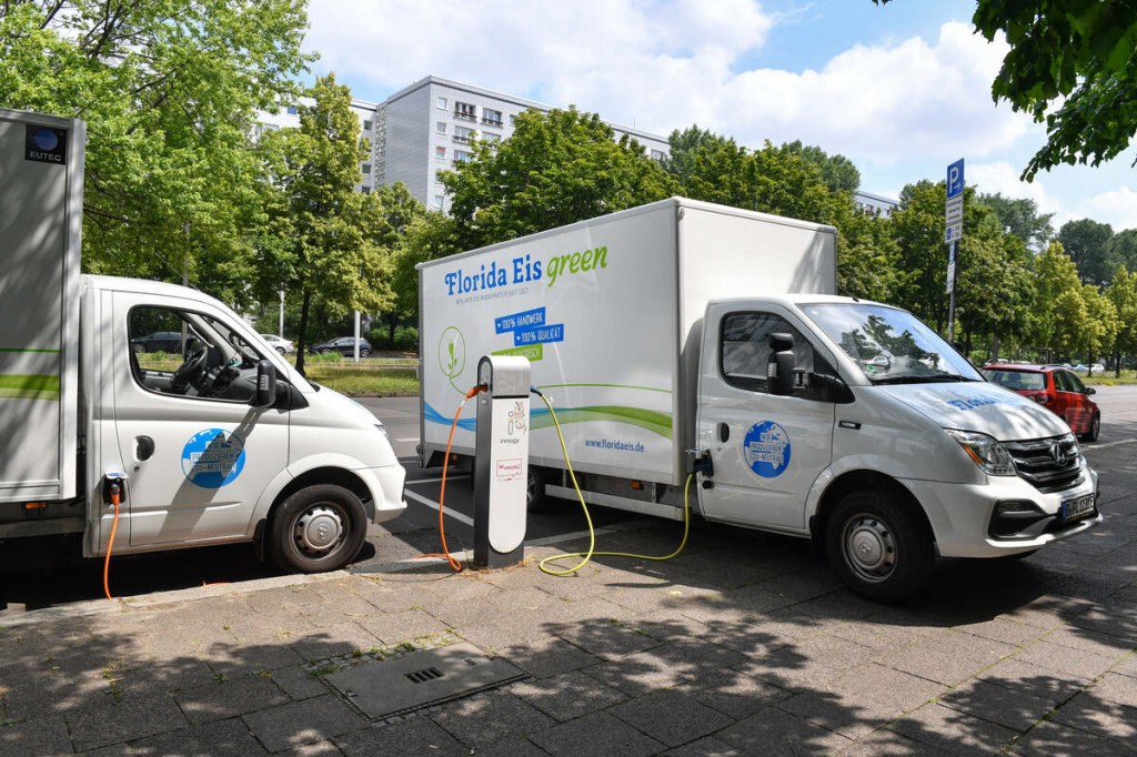 Florida Eis Green utility trucks | via Getty