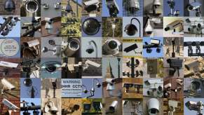 Collage of security and ALPR cameras