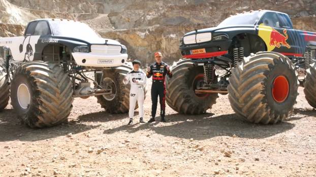 Watch Formula 1 Drivers Try to Figure Out Monster Trucks