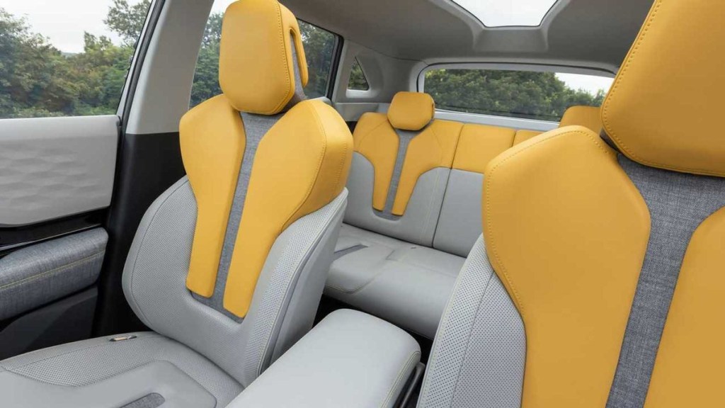 Mitsubishi XFT Concept interior shot looking rearward
