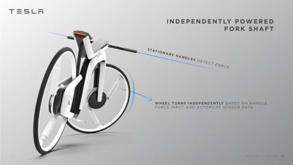 Tesla Model B e-bike concept rear view