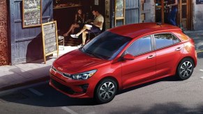 Red 2023 Kia Rio sedan | Kia