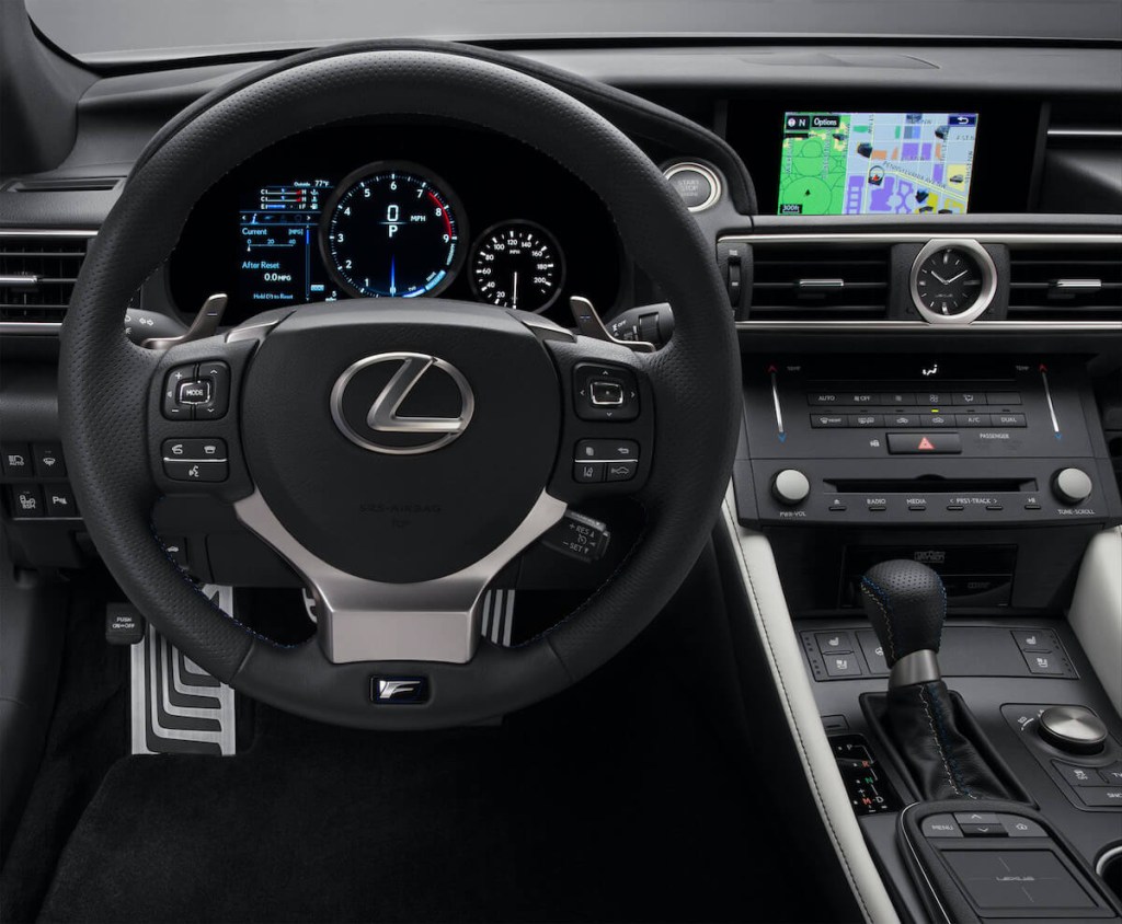 2015 Lexus RC F steering wheel
