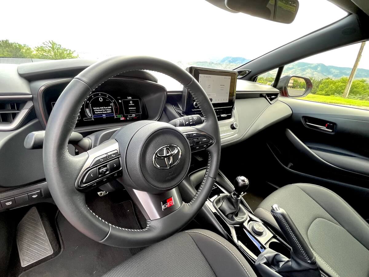 2023 Toyota GR Corolla front interior