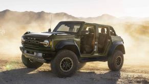 The 2024 Ford Bronco Raptor without doors