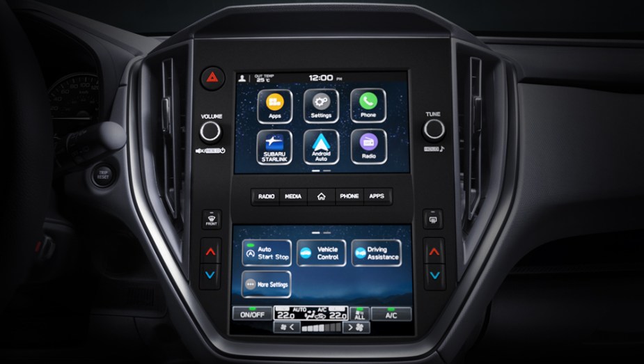 The 2024 Subaru Impreza's infotainment screen