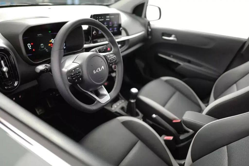 Black 2024 Kia Picanto SUV interior