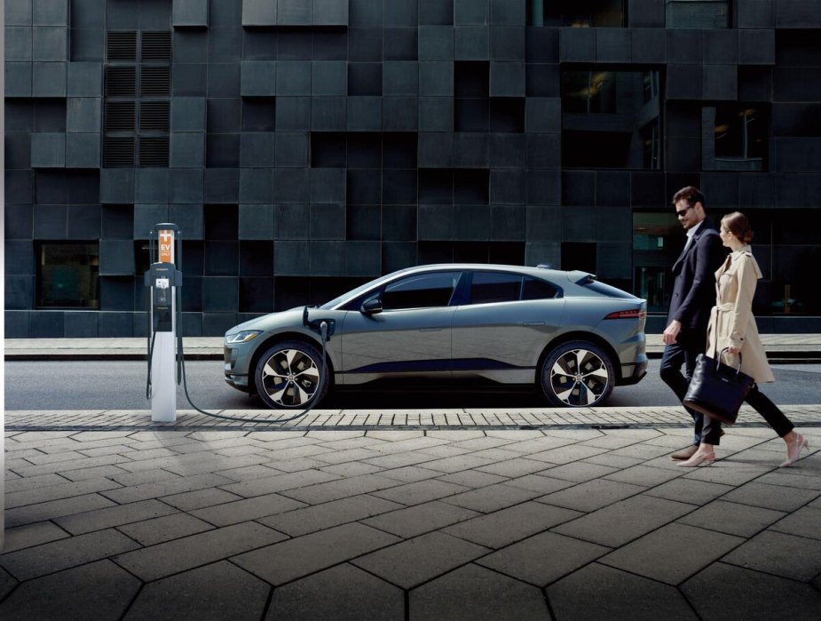2023 Jaguar I-Pace EV charging on street