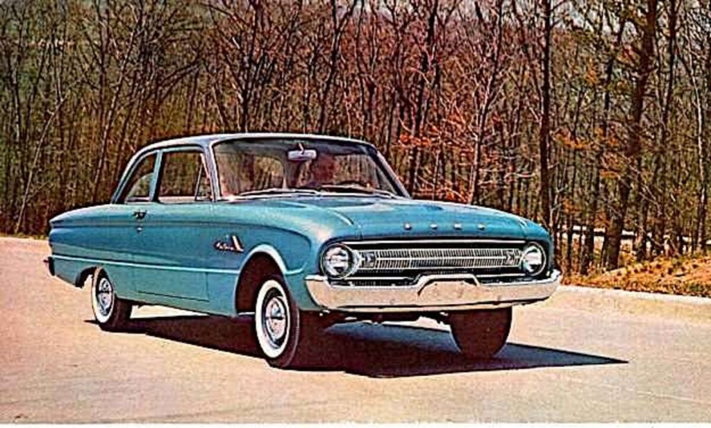Turquoise 1961 Ford Falcon compact 