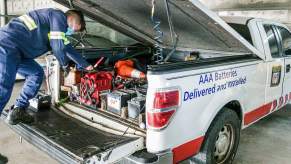 AAA roadside assistance truck