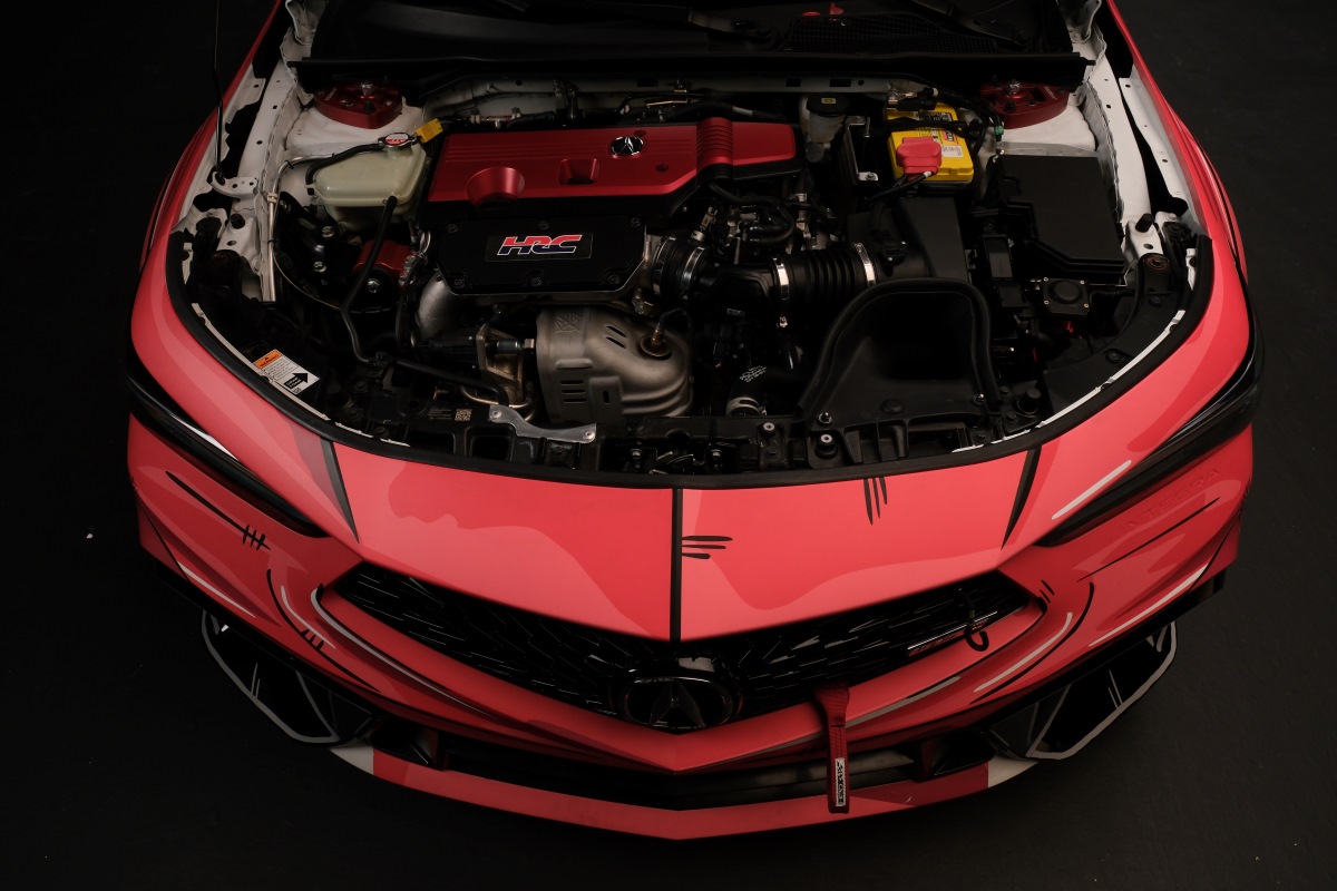 Acura Integra race car engine