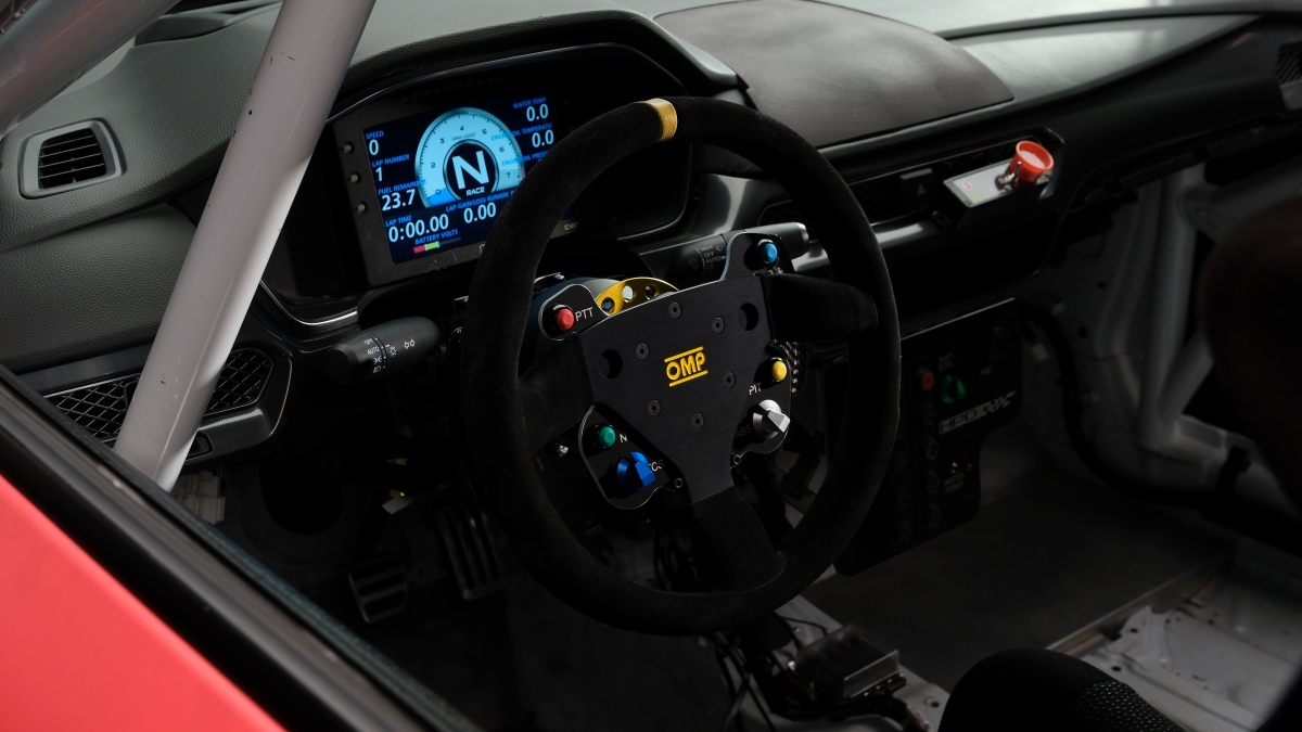 Acura race car interior