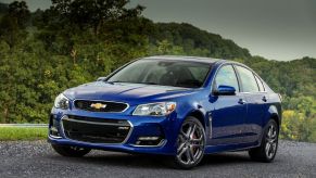 2017 Chevy SS Blue front