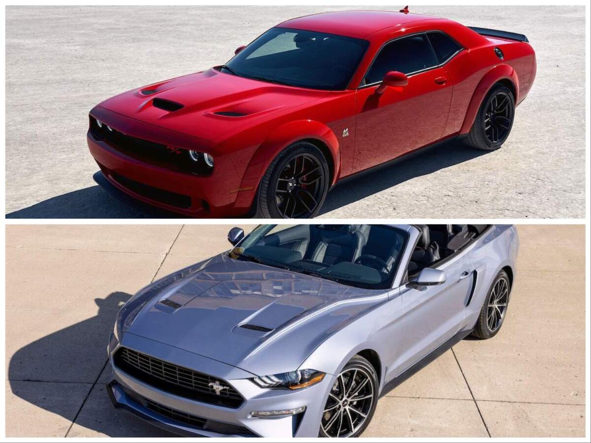The Dodge Challenger and Ford Mustang are the most popular sports cars in America