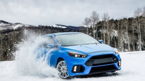 Ford Focus RS in the snow