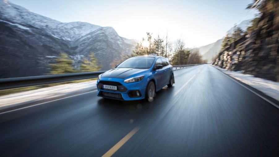 Ford Focus RS on road