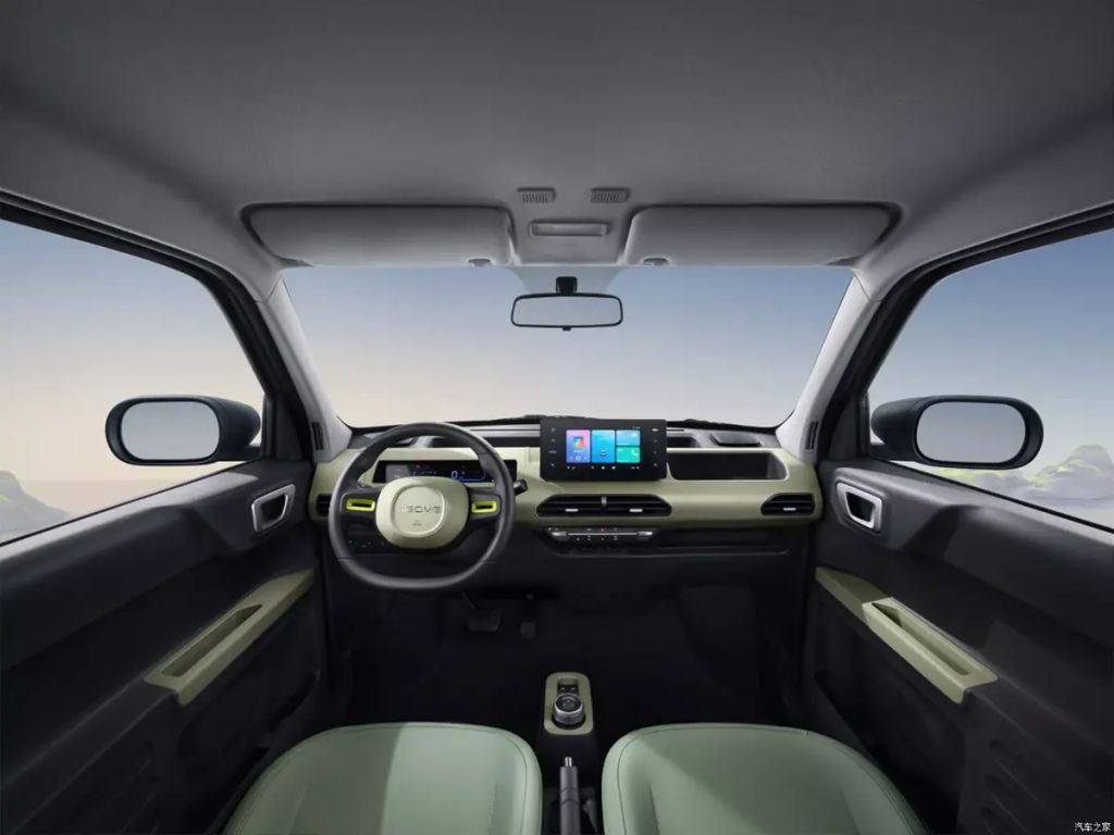 2024 Geely Panda Knight EV black dash and seats