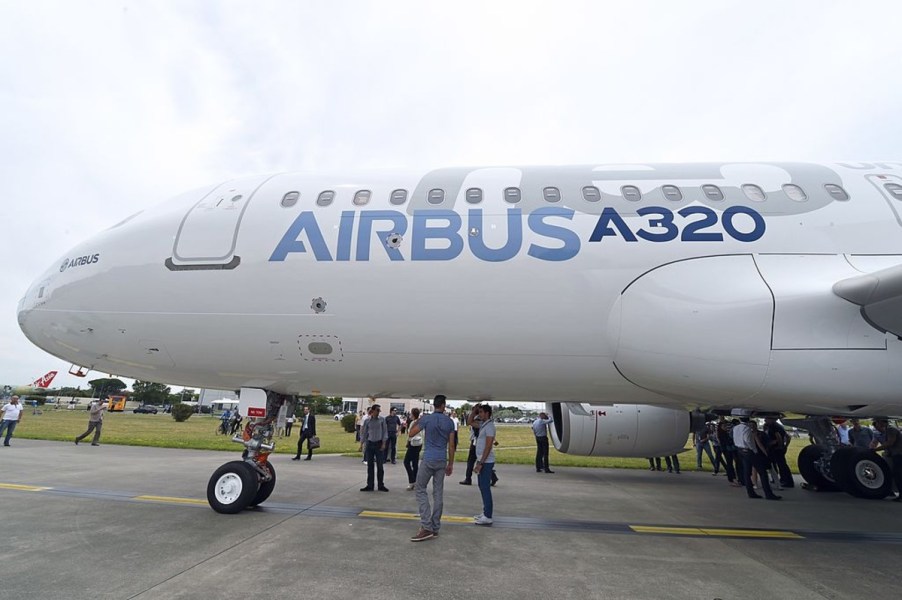 Airbus A320neo airplane promotional airplane