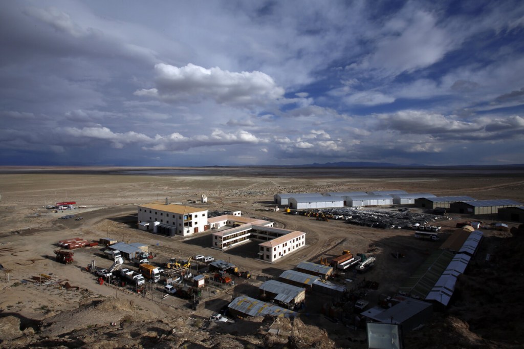 Salt mining at the Utah salt flats