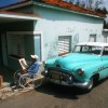 Old Buick next to house