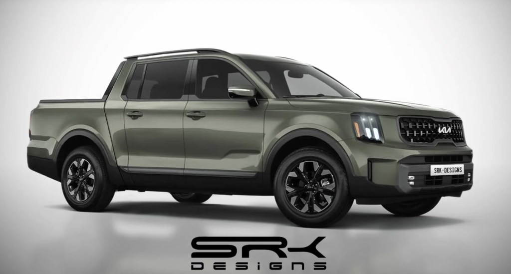 A rendering for the new Kia truck