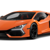 An orange in color Lamborghini Revuelto