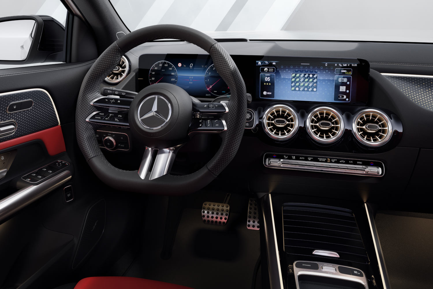 Inside the Mercedes-Benz GLA SUV