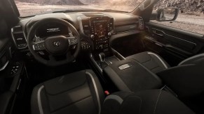 Black 2023 Ram 1500 TRX Final Edition interior