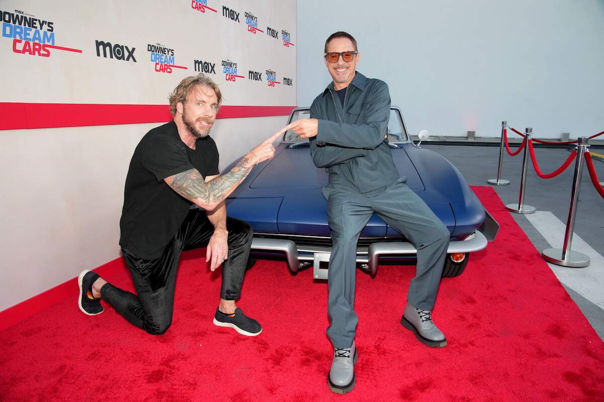 Dax Shepard and Robert Downey Jr. at Max's 'Downey's Dream Cars' Tastemaker Event in LA