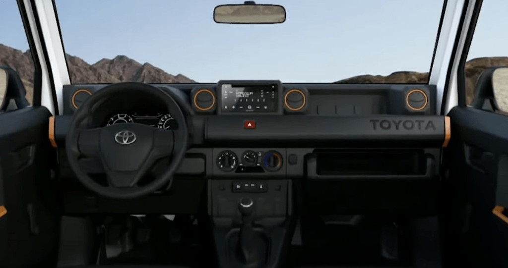 2024 Toyota Tamaraw small pickup black instrument panel