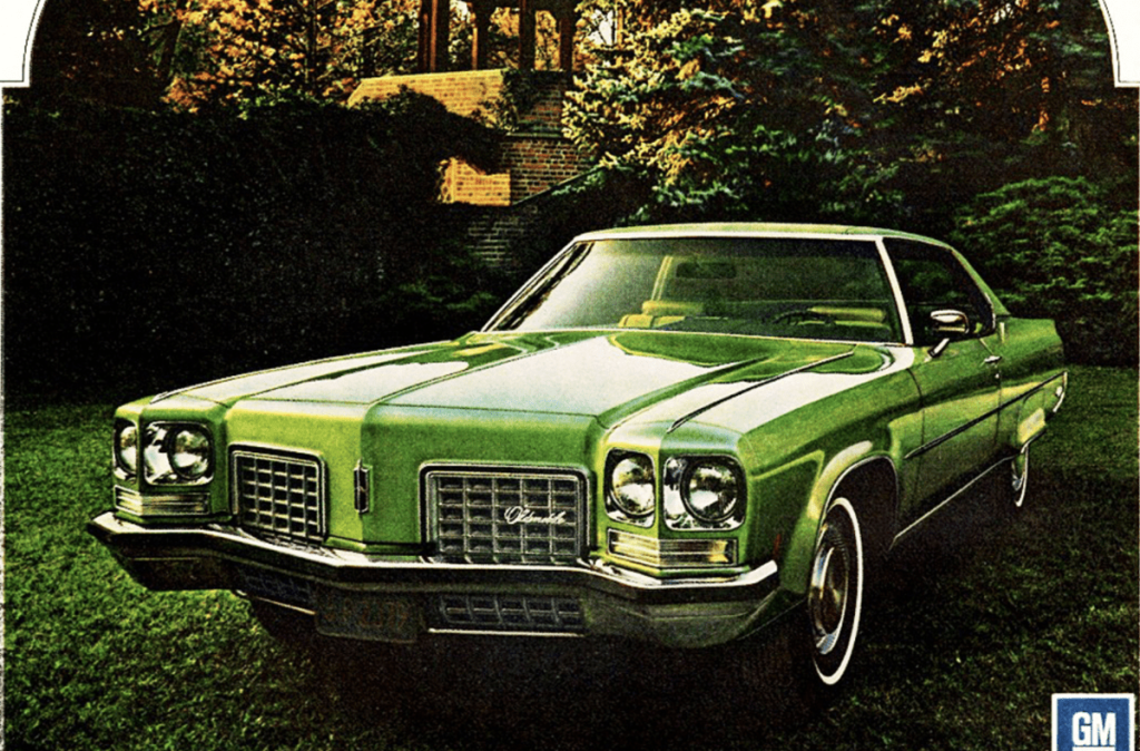 Green 1972 Oldsmobile Delta 88 