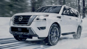 2023 Nissan Armada SUV in the snow