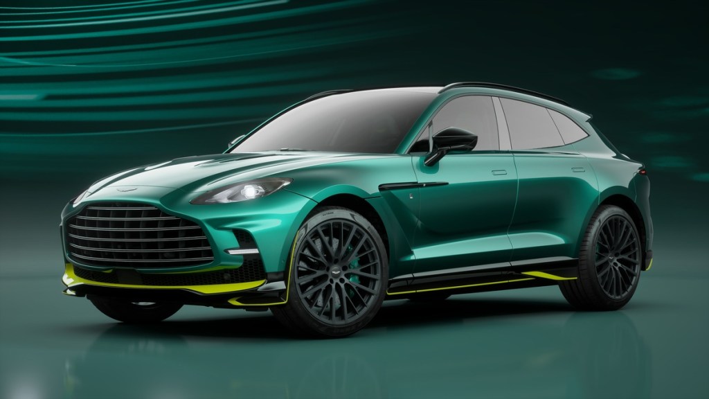 2020 Aston Martin DBX SUV front 3/4 view