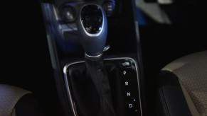 A automatic transmission gear shift knob with P R N D letter options of gear modes