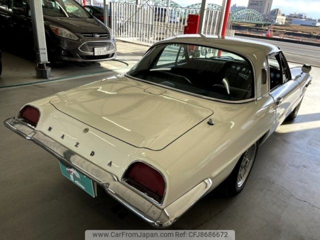 White 1968 Mazda Cosmo Sport rear