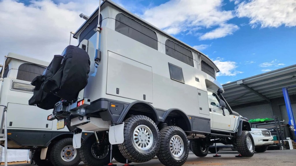 White Earthcruiser Australia's Toyota 6x6 camper