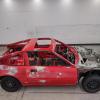 The red 1991 Honda CR-X shell up for auction on Bring A Trailer