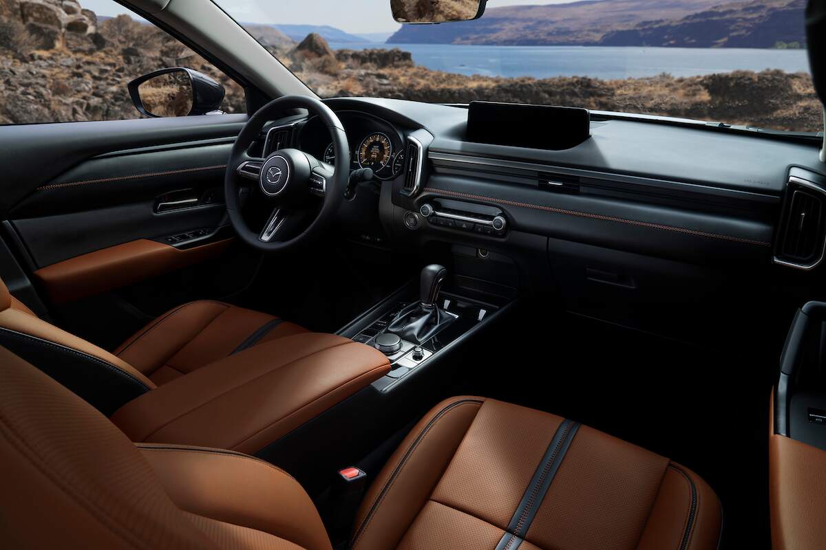 Luxurious features in cars include memory seats, like the driver's seat in the 2024 Mazda CX-50