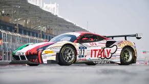 The Kaspersky Lab D*Face 'Save The World' livery racing car at the FIAT GT Nations Cup
