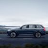 A side profile shot of a Volvo XC90 Recharge T8 with AWD midsize luxury plug-in hybrid SUV model