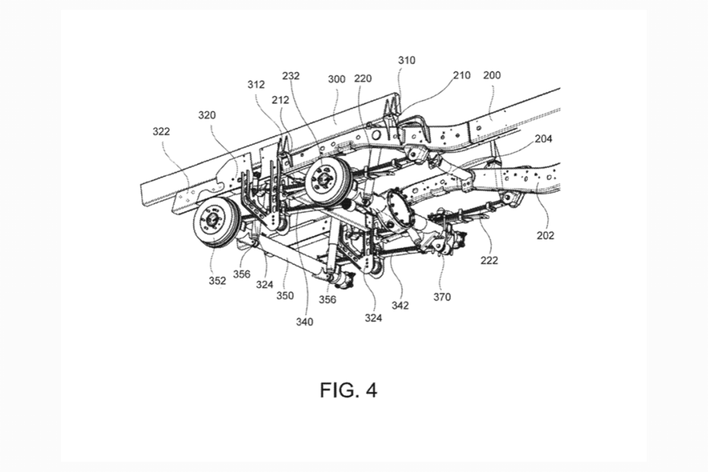 Ford patent for 6x6 F-150 conversion illustration