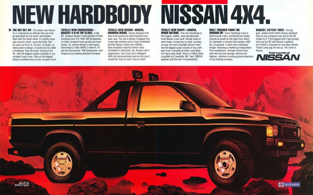 1986 Nissan Hardbody advertising