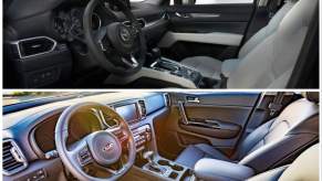 2018 Mazda CX-5 vs. 2018 Kia Sportage interior