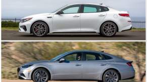 2020 Kia Optima vs 2020 Hyundai Sonata used midsize sedans