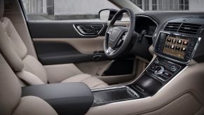 A 2020 Lincoln Continental displays its interior.