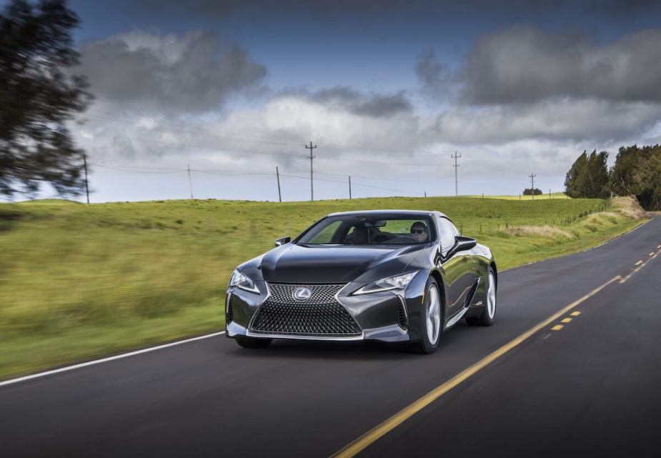2021 Lexus LC 500 hybrid driving