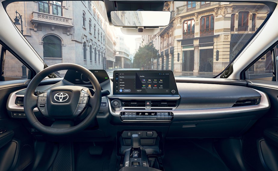The 2023 Toyota Prius infotainment system 