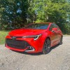 The 2023 Toyota Corolla Hatchback on a gravel road