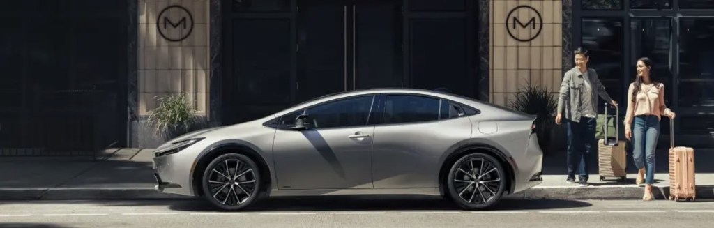 The 2023 Toyota Prius parked in the city 