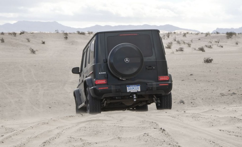 2023 Mercedes-Benz G-Class SUV on dunes